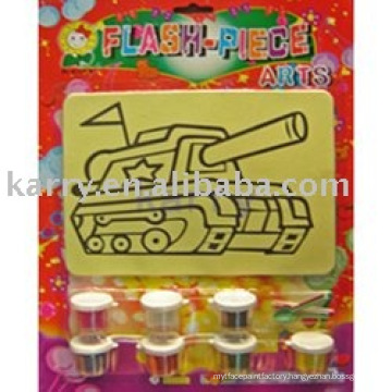 Flash-piece sand art for kids